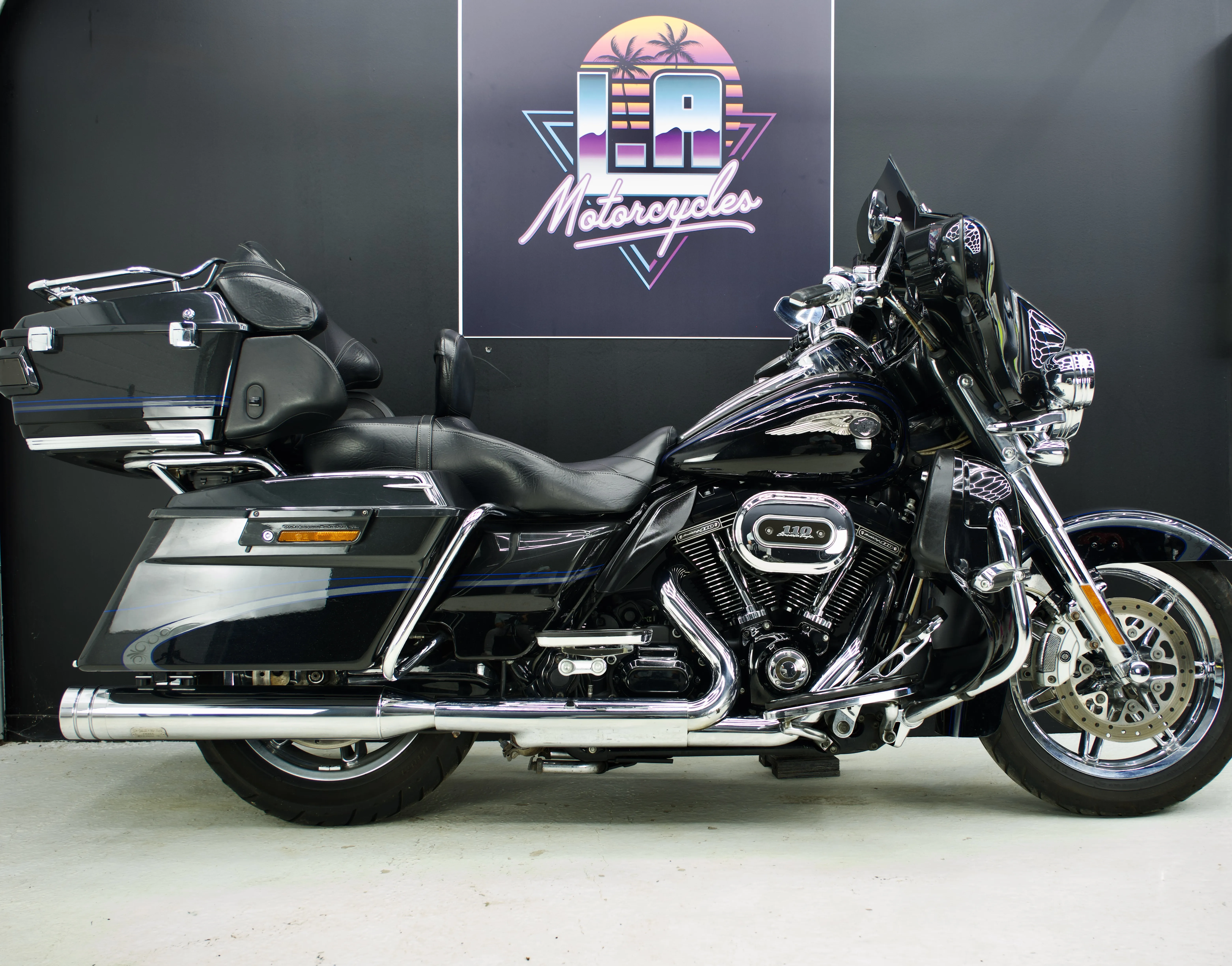 Vue des sacoches et top case