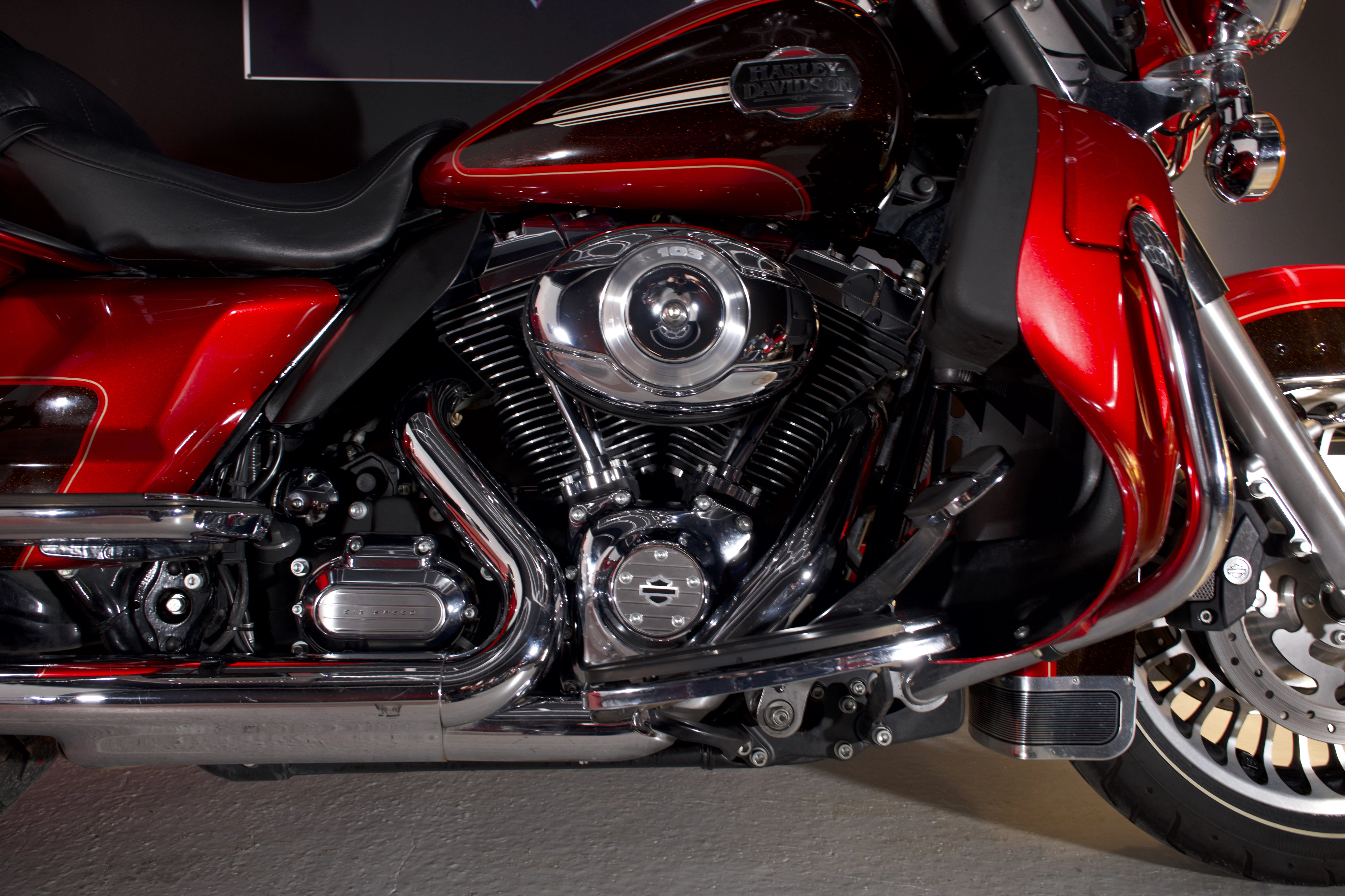 Vue des sacoches et top case