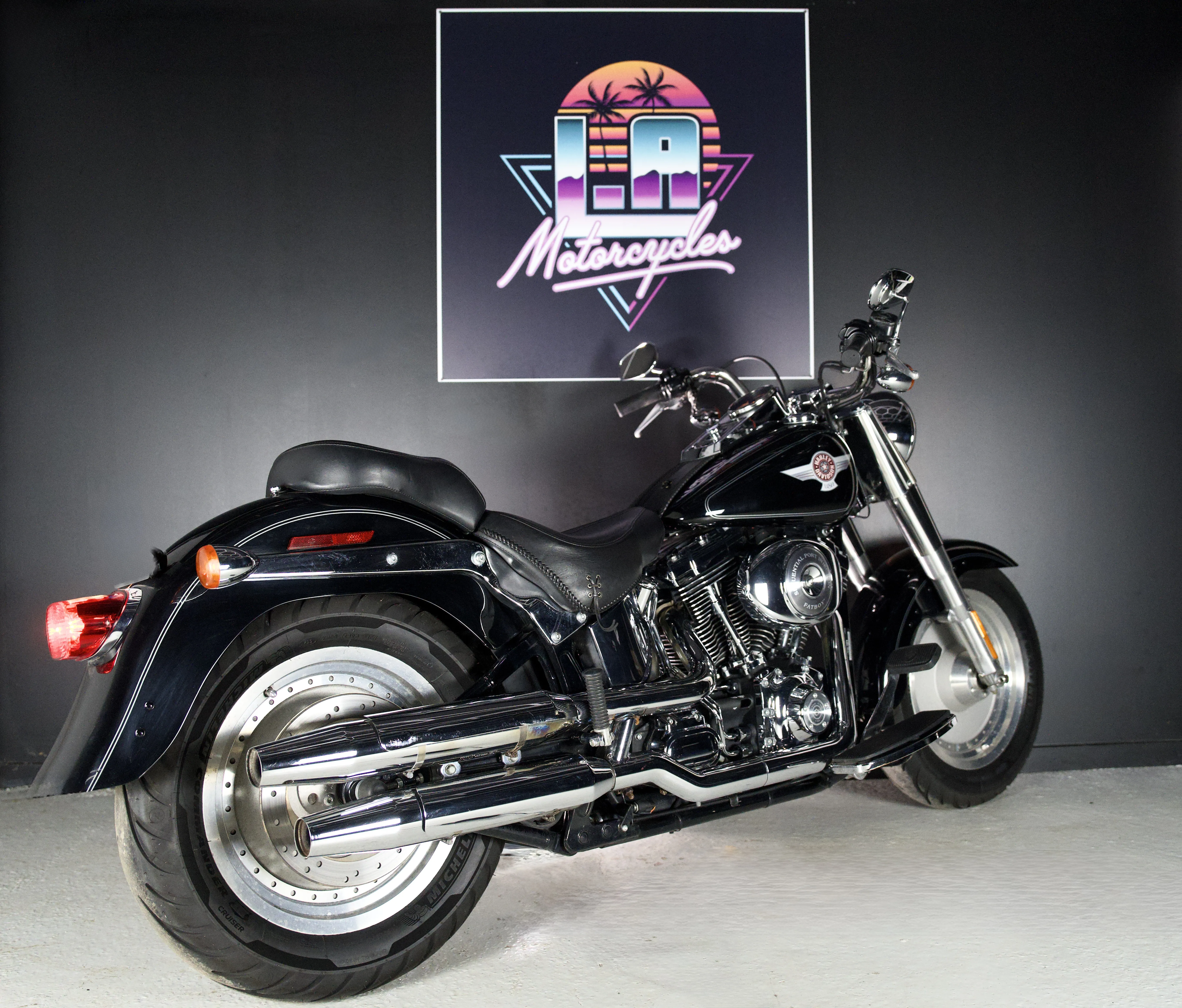 Fat Boy vue de trois-quarts