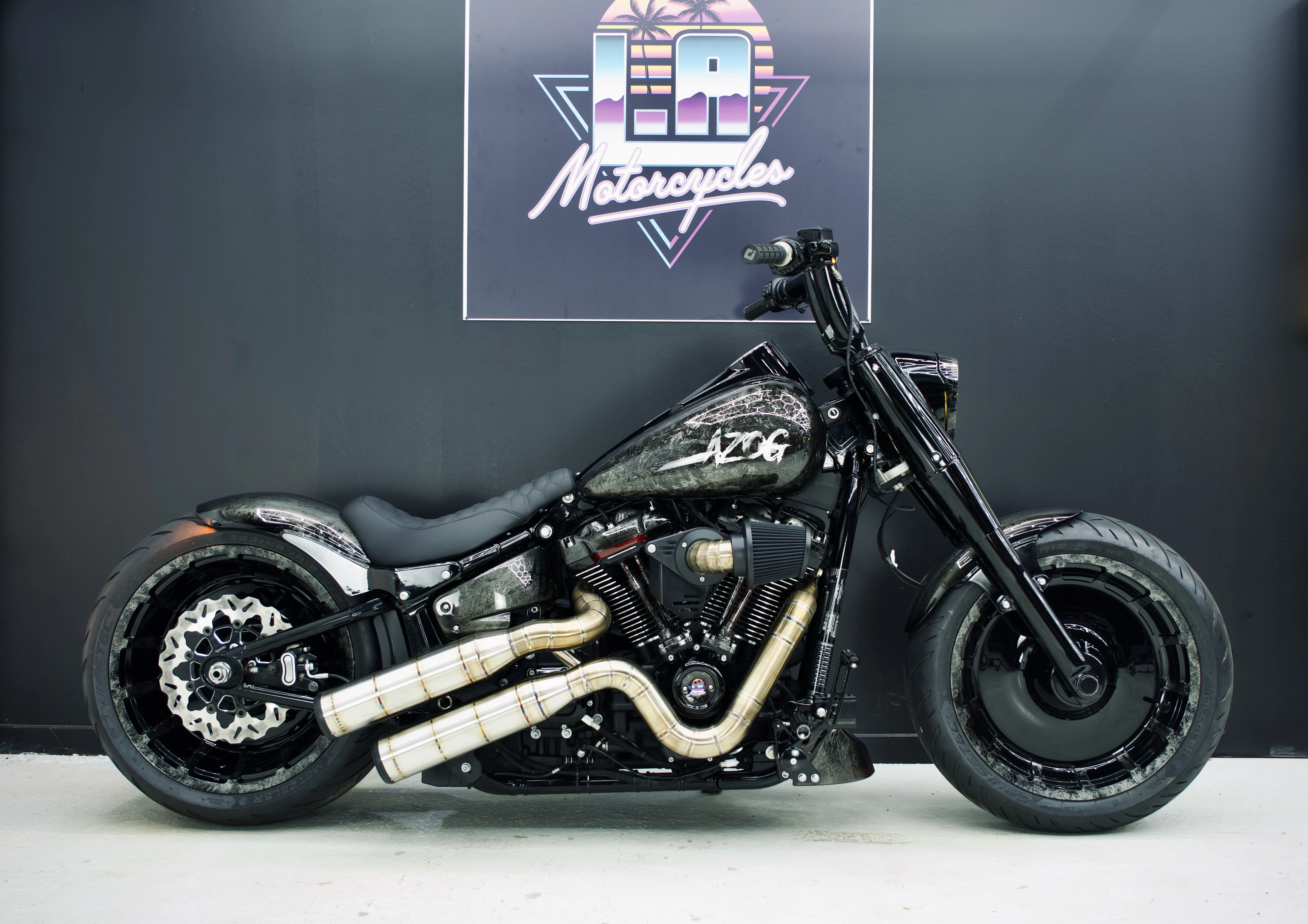 Vue du guidon et des poignées ODI