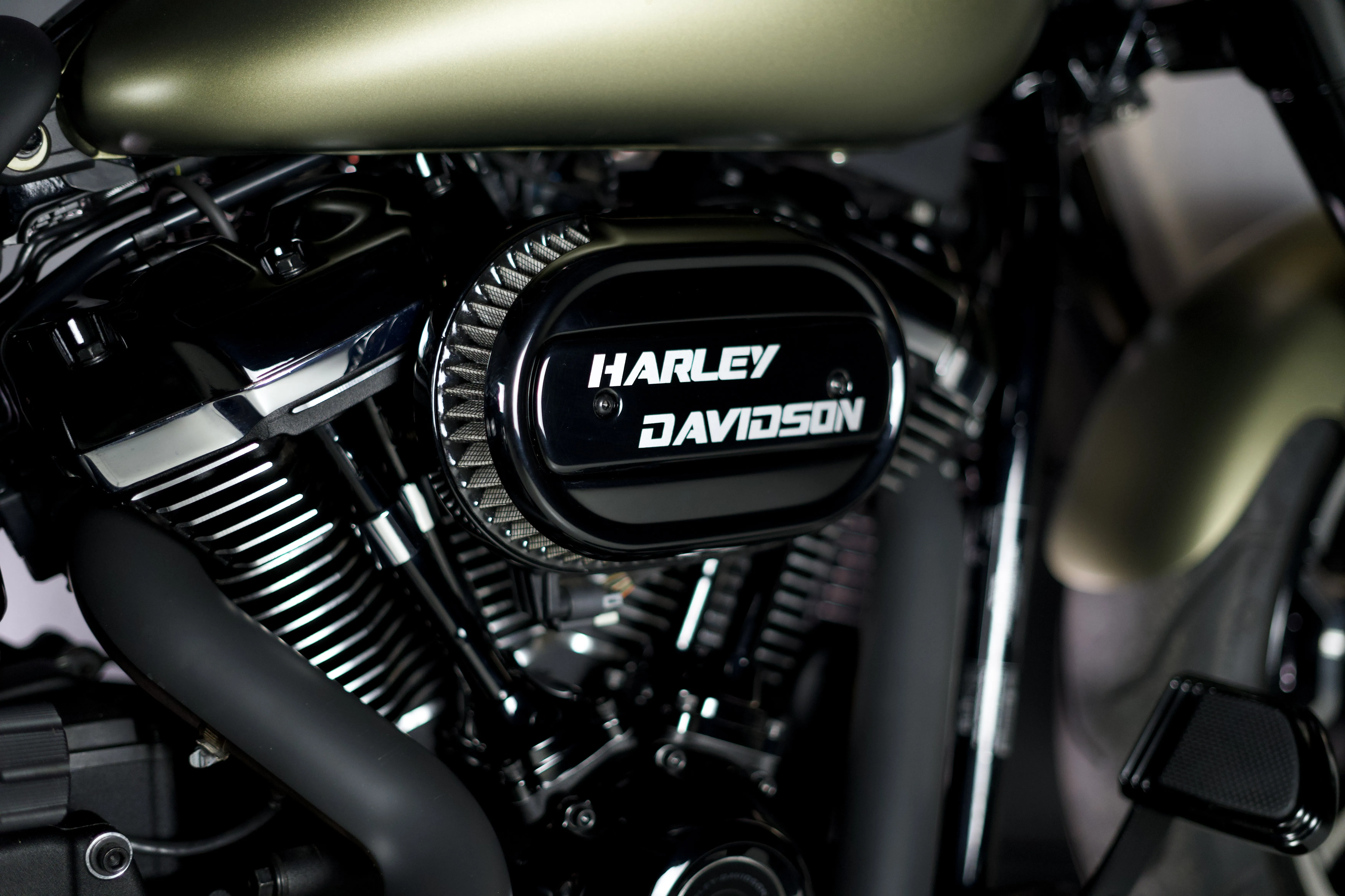 Détail du moteur Milwaukee-Eight 114ci