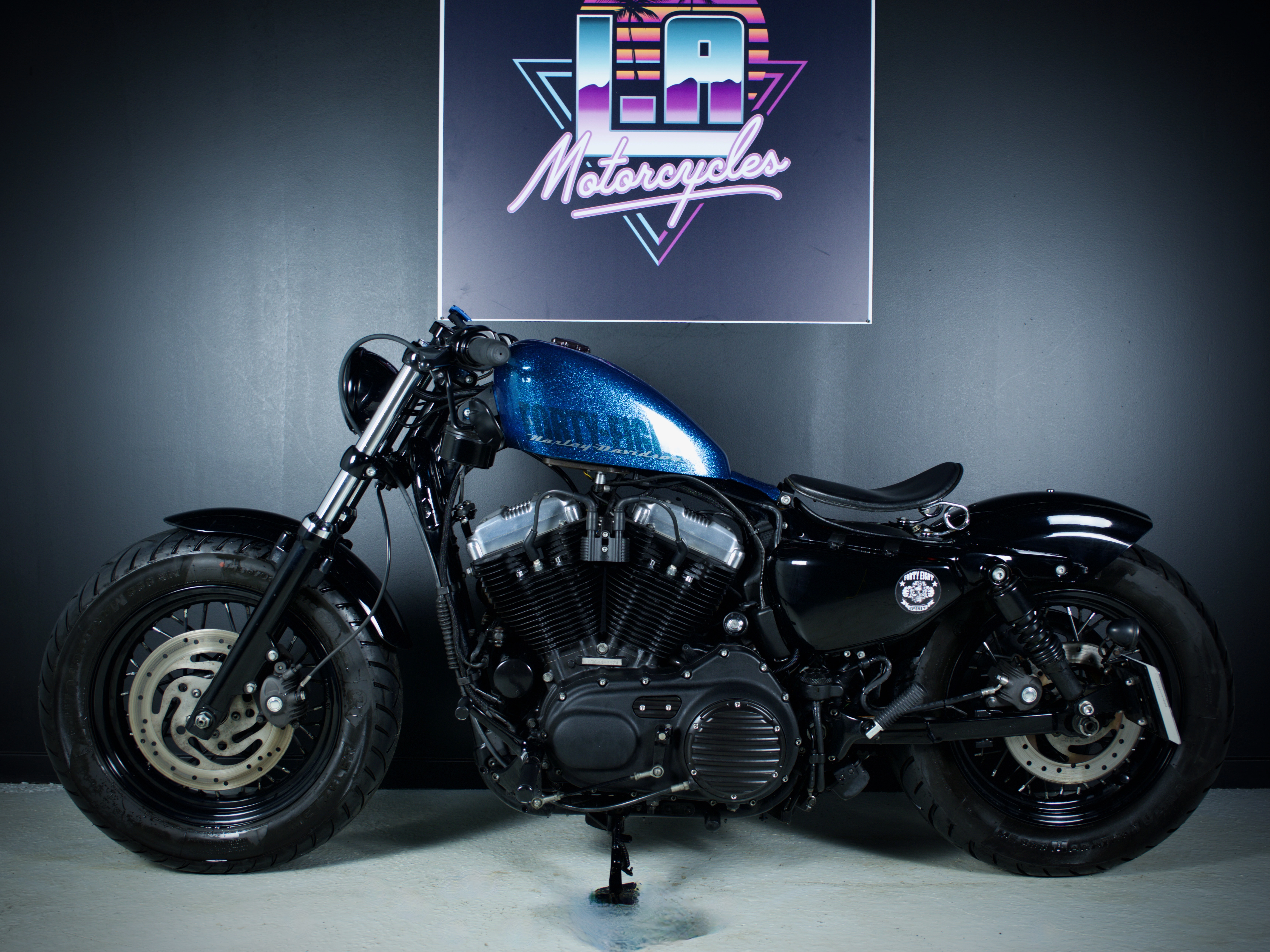 Détail du réservoir peanut customisé