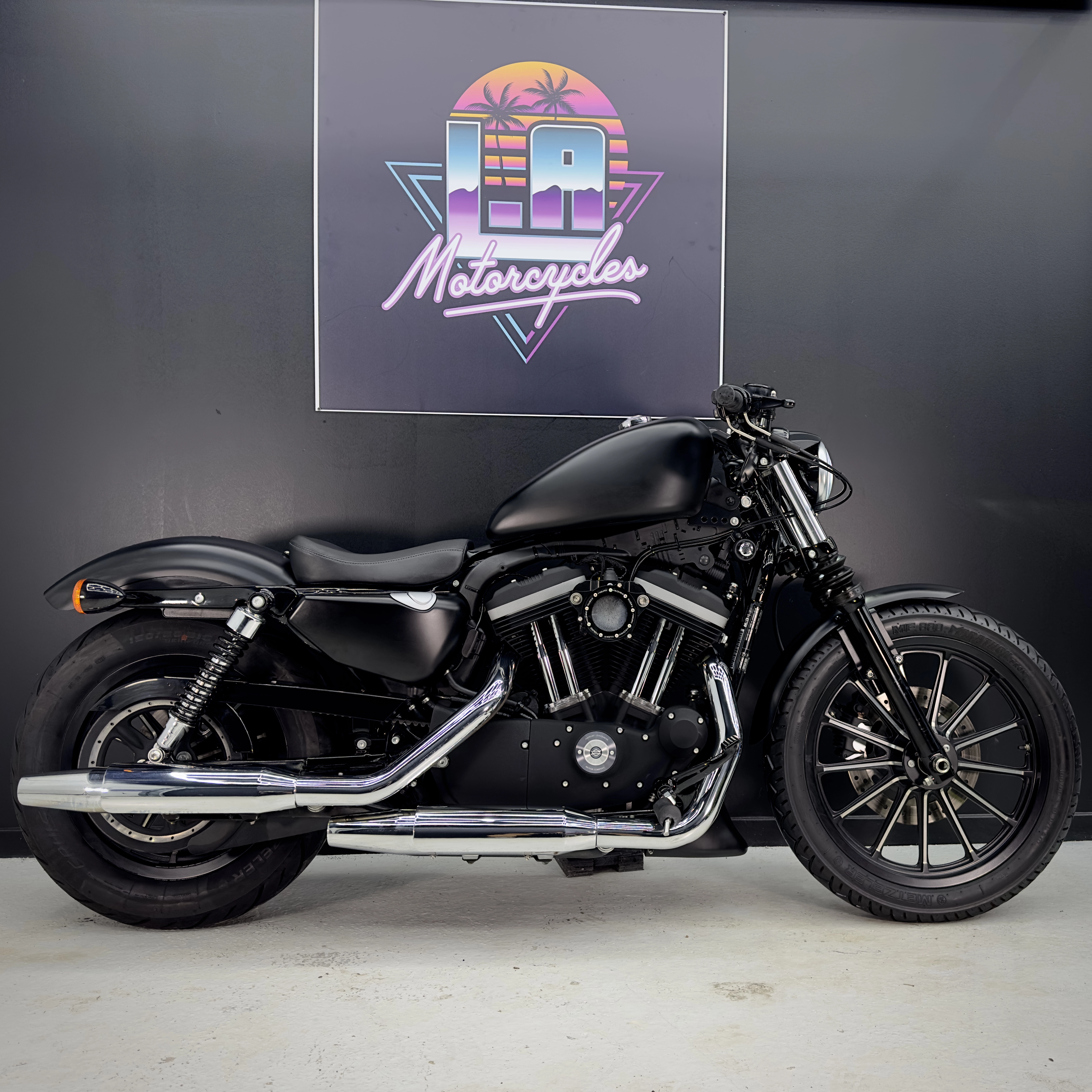 Vue des échappements Screamin' Eagle