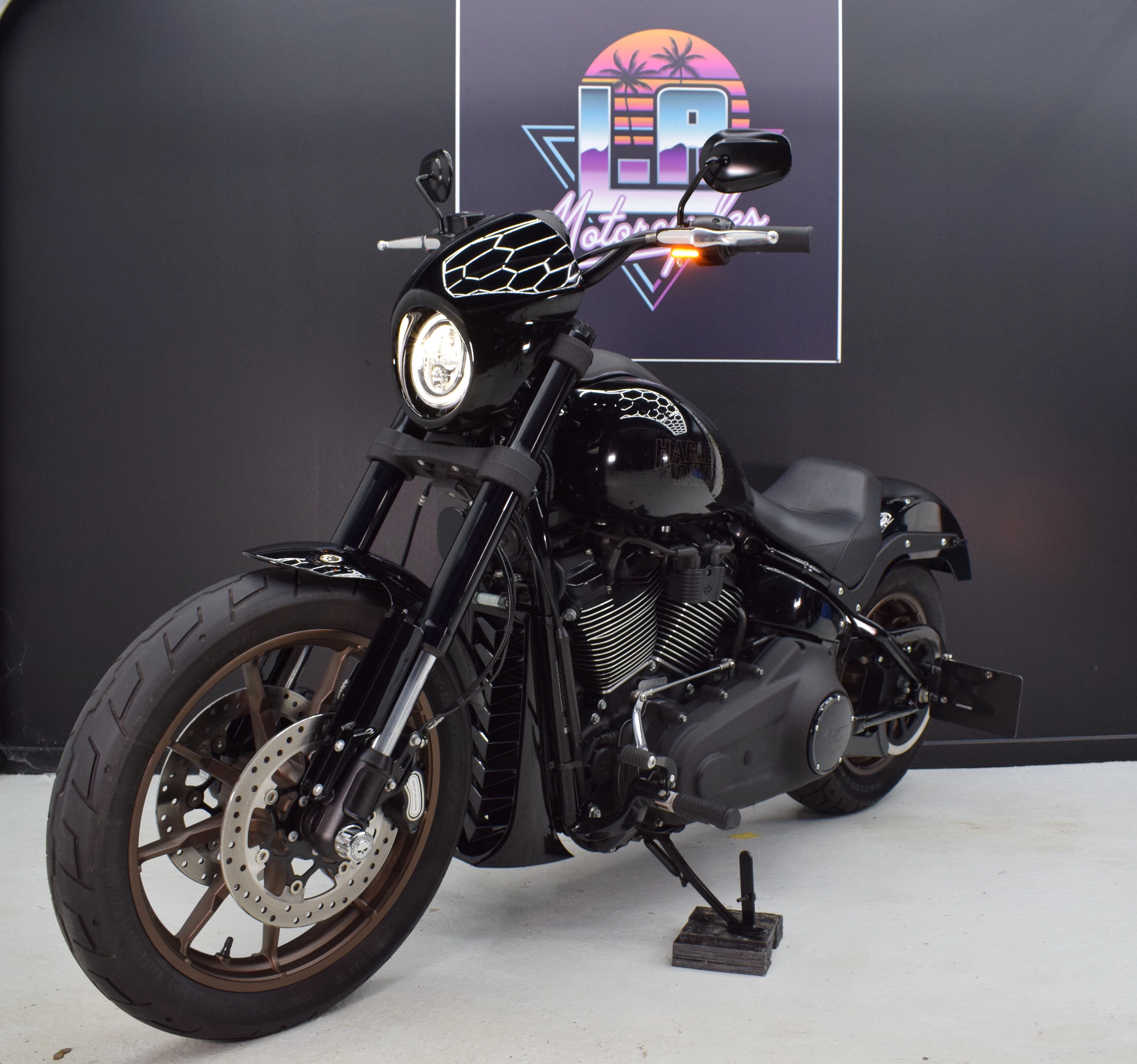 Vue arrière avec garde-boue court