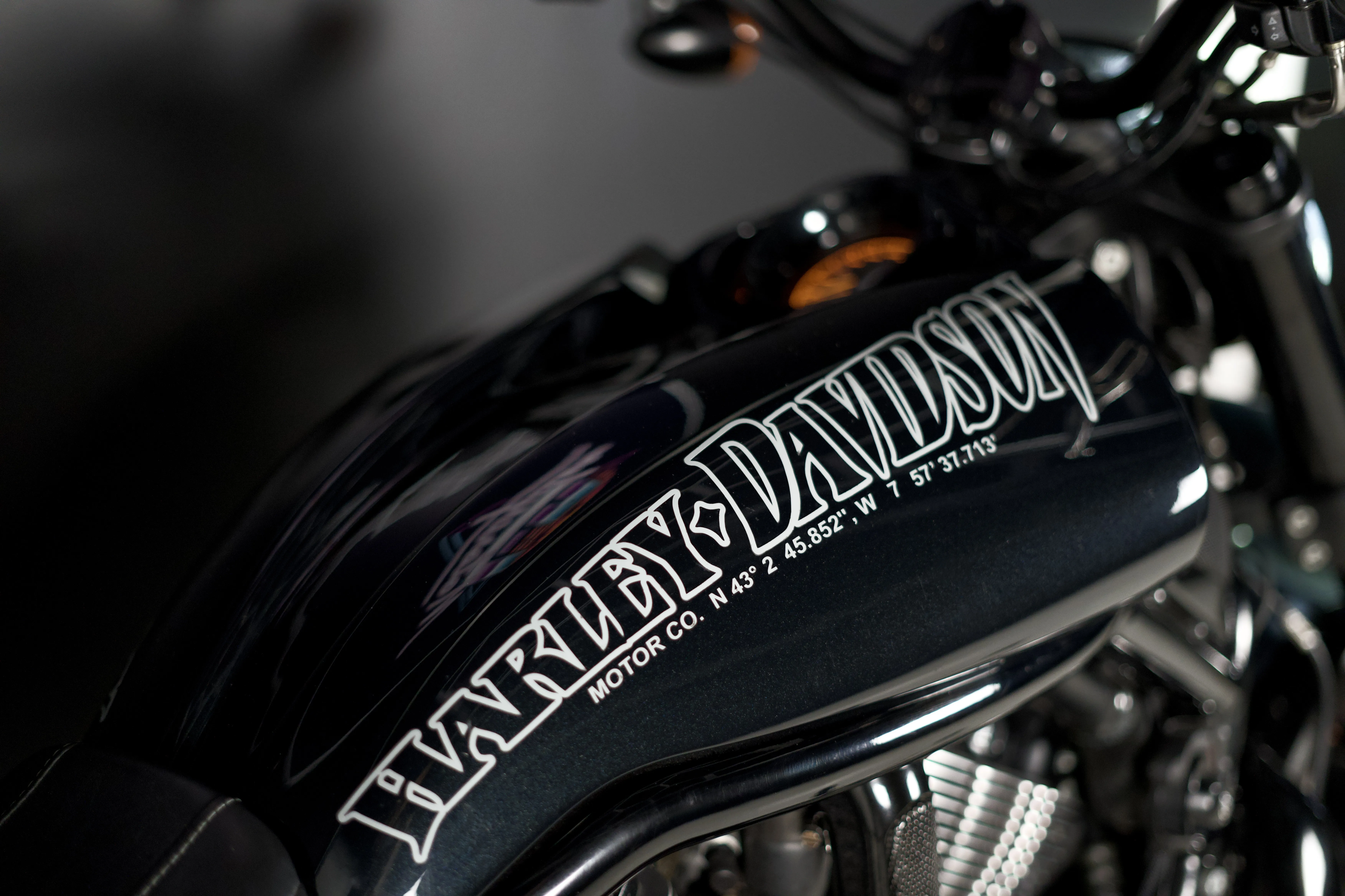 Détail du moteur V-Rod Revolution