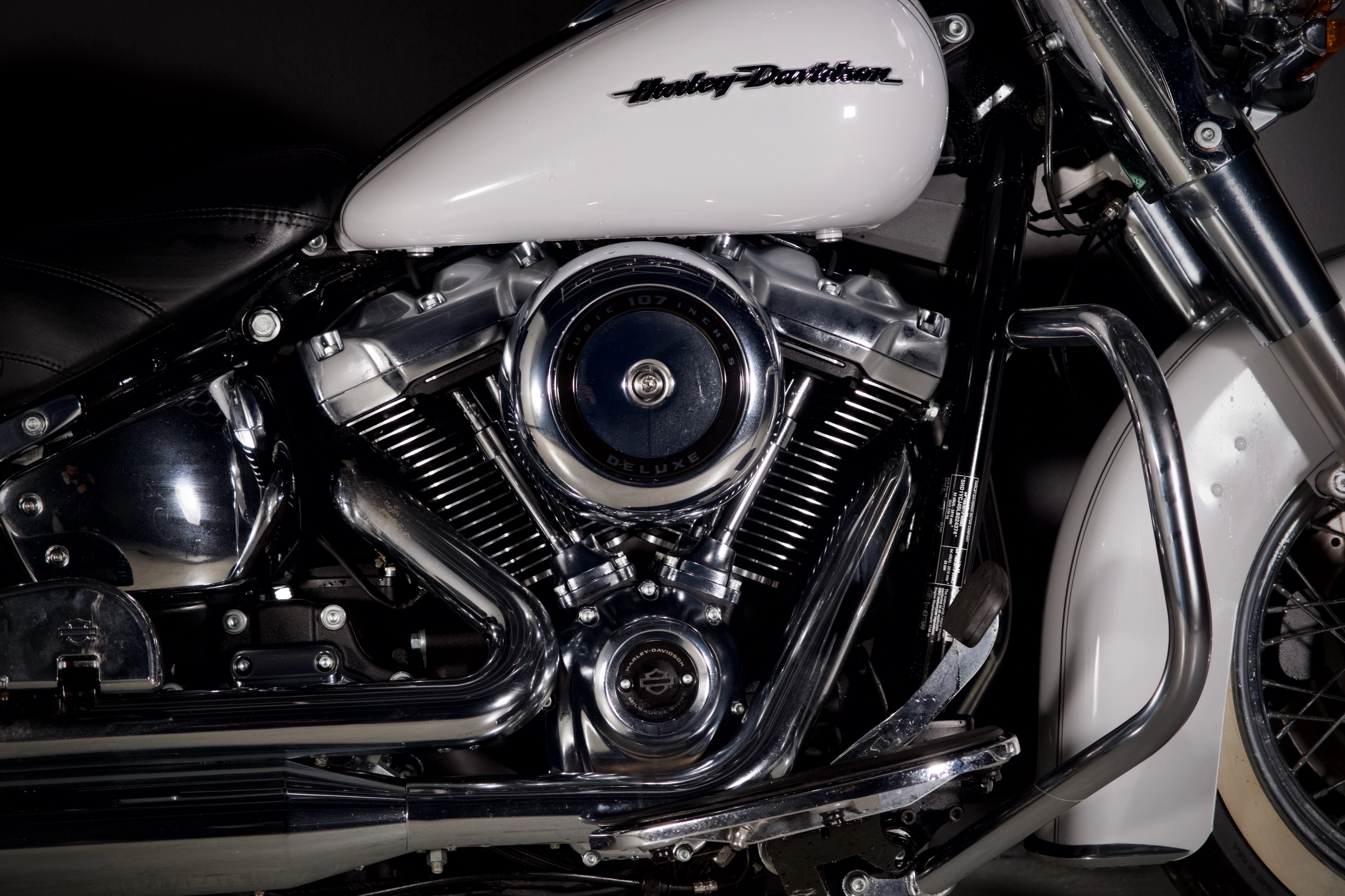 Vue arrière avec sissy bar