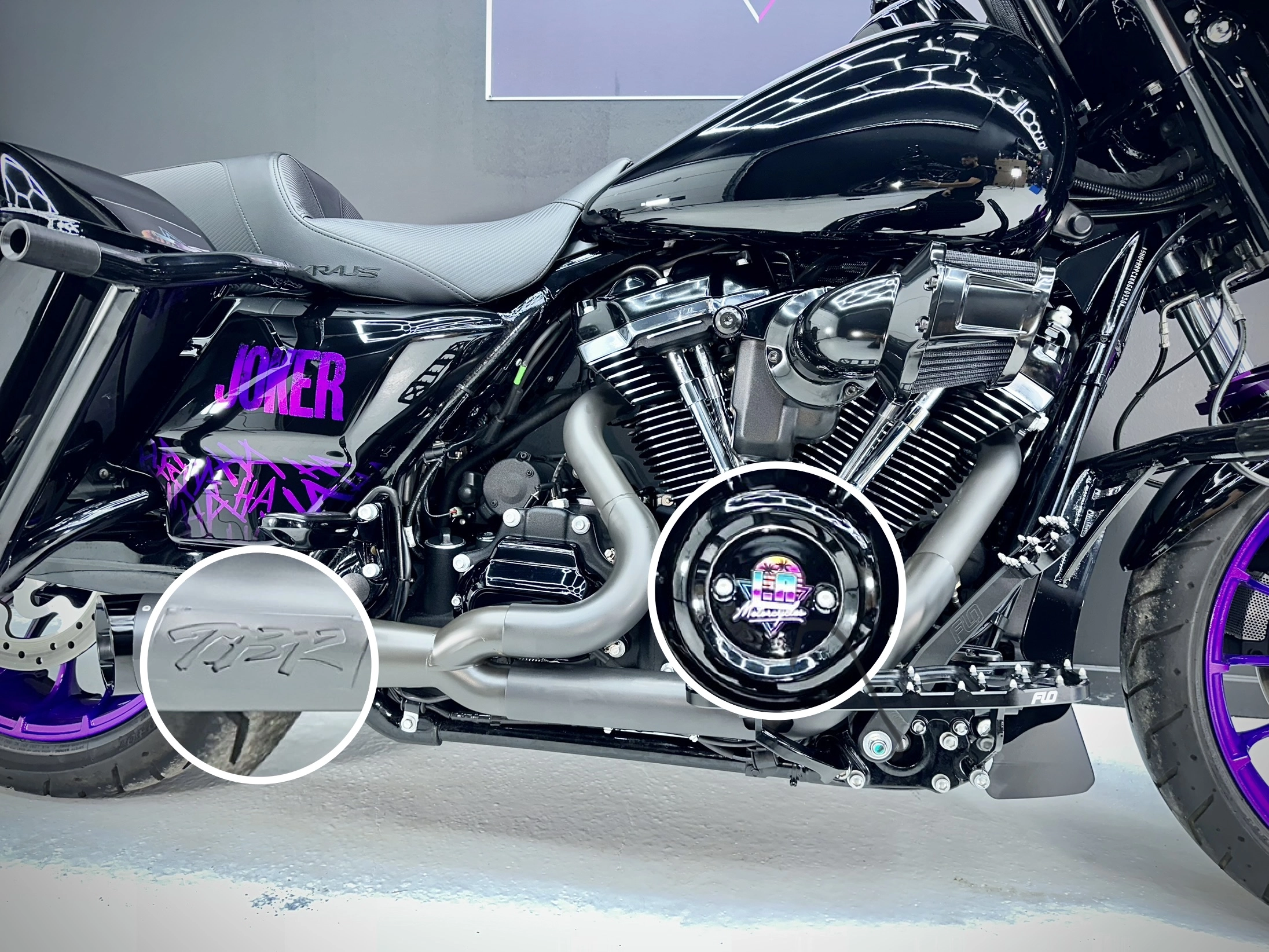 Street Glide The Joker détail latéral