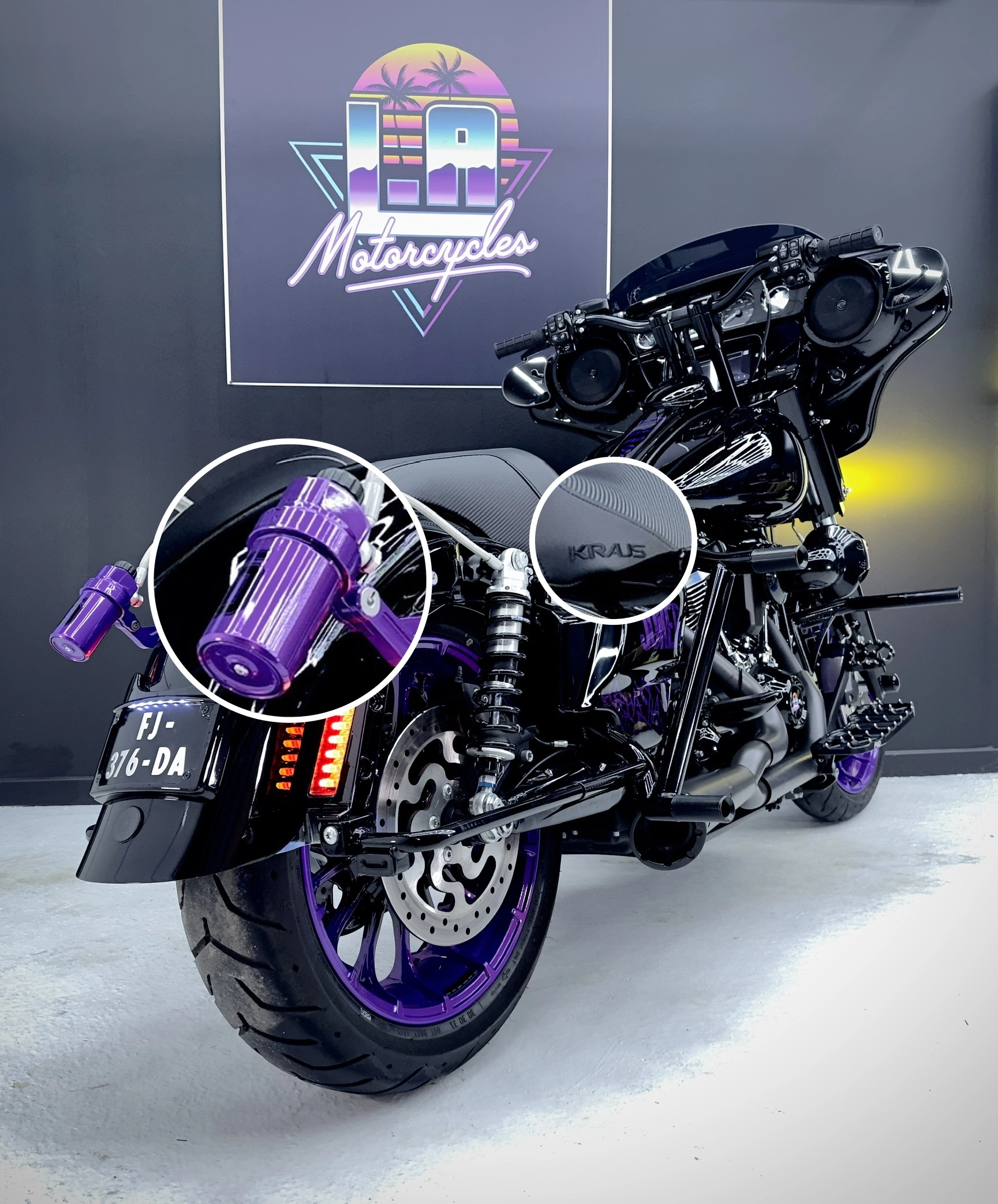 Vue latérale avec carénage custom