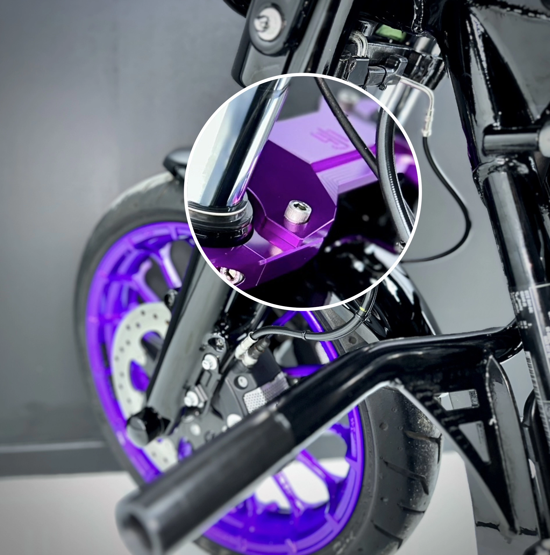 Vue des suspensions performance